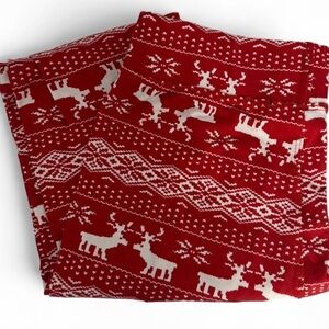 Festive Red Reindeer Leggings